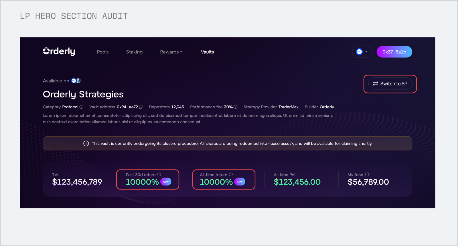 LP hero section audit